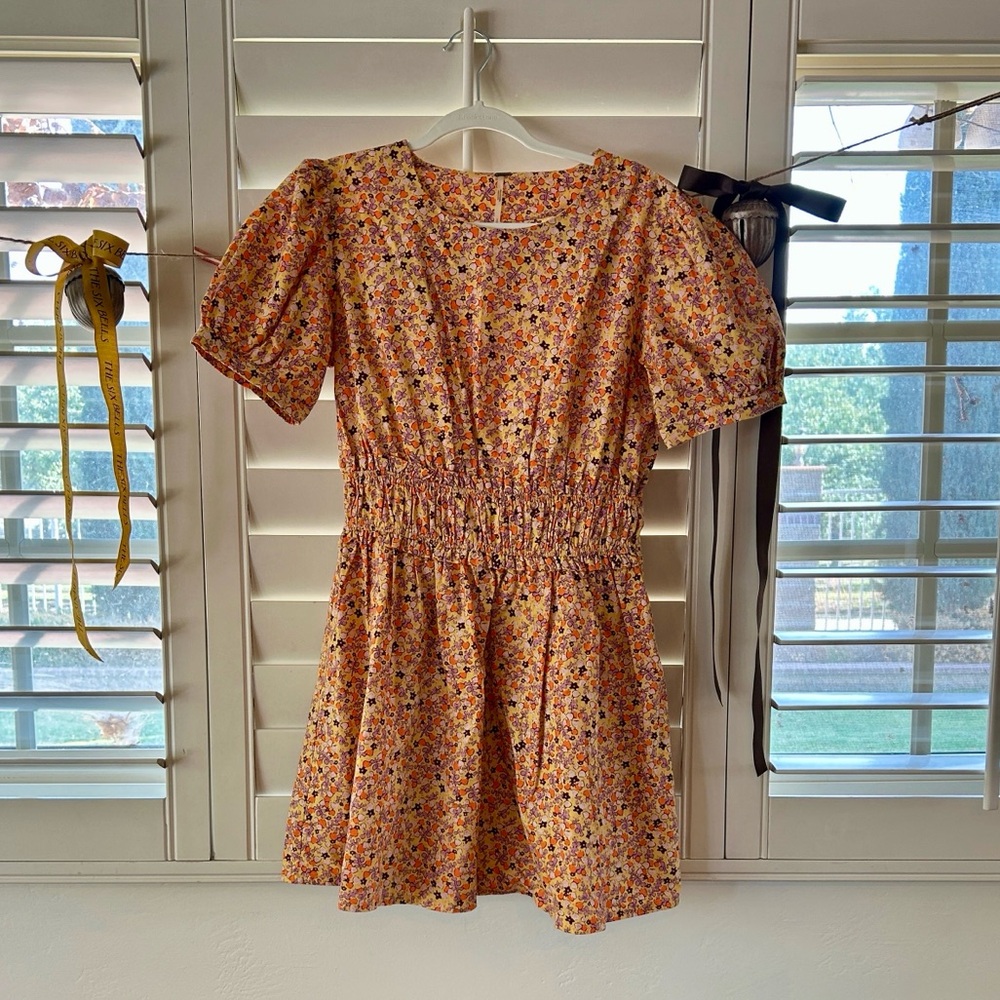 Free People Autumn Floral Mini Dress